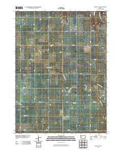 Bagley NW Iowa Historical topographic map, 1:24000 scale, 7.5 X 7.5 Minute, Year 2010