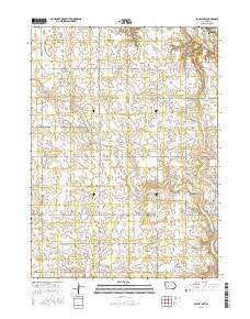 Bagley NW Iowa Current topographic map, 1:24000 scale, 7.5 X 7.5 Minute, Year 2015