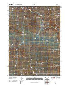 Baldwin Iowa Historical topographic map, 1:24000 scale, 7.5 X 7.5 Minute, Year 2010