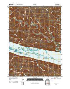 Balltown Iowa Historical topographic map, 1:24000 scale, 7.5 X 7.5 Minute, Year 2010