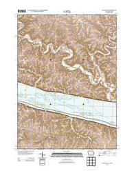 Balltown Iowa Historical topographic map, 1:24000 scale, 7.5 X 7.5 Minute, Year 2013