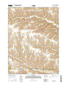Barnes City Iowa Current topographic map, 1:24000 scale, 7.5 X 7.5 Minute, Year 2015