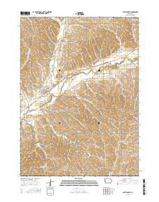 Battle Creek Iowa Current topographic map, 1:24000 scale, 7.5 X 7.5 Minute, Year 2015