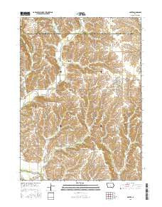 Baxter Iowa Current topographic map, 1:24000 scale, 7.5 X 7.5 Minute, Year 2015