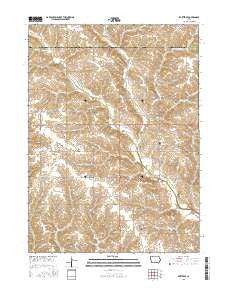 Baxter SE Iowa Current topographic map, 1:24000 scale, 7.5 X 7.5 Minute, Year 2015