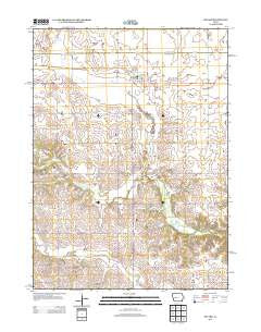 Bayard Iowa Historical topographic map, 1:24000 scale, 7.5 X 7.5 Minute, Year 2013