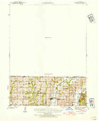 Bedford Iowa Historical topographic map, 1:62500 scale, 15 X 15 Minute, Year 1940