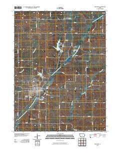 Bedford Iowa Historical topographic map, 1:24000 scale, 7.5 X 7.5 Minute, Year 2010