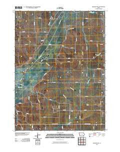 Beebeetown Iowa Historical topographic map, 1:24000 scale, 7.5 X 7.5 Minute, Year 2010