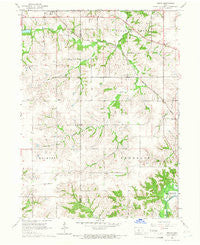 Beech Iowa Historical topographic map, 1:24000 scale, 7.5 X 7.5 Minute, Year 1965
