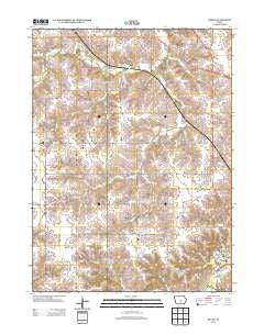 Beech Iowa Historical topographic map, 1:24000 scale, 7.5 X 7.5 Minute, Year 2013