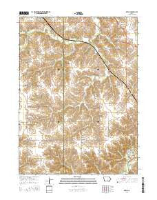 Beech Iowa Current topographic map, 1:24000 scale, 7.5 X 7.5 Minute, Year 2015