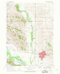 Belle Plaine Iowa Historical topographic map, 1:24000 scale, 7.5 X 7.5 Minute, Year 1968