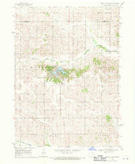 Belle Plaine SW Iowa Historical topographic map, 1:24000 scale, 7.5 X 7.5 Minute, Year 1968