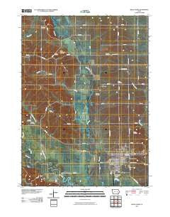 Belle Plaine Iowa Historical topographic map, 1:24000 scale, 7.5 X 7.5 Minute, Year 2010