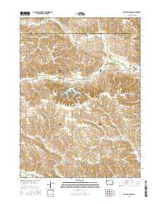 Belle Plaine SW Iowa Current topographic map, 1:24000 scale, 7.5 X 7.5 Minute, Year 2015