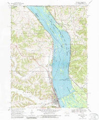 Bellevue Iowa Historical topographic map, 1:24000 scale, 7.5 X 7.5 Minute, Year 1968