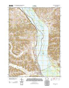Bellevue Iowa Historical topographic map, 1:24000 scale, 7.5 X 7.5 Minute, Year 2013