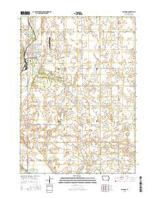 Belmond Iowa Current topographic map, 1:24000 scale, 7.5 X 7.5 Minute, Year 2015