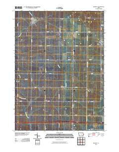 Bennett Iowa Historical topographic map, 1:24000 scale, 7.5 X 7.5 Minute, Year 2010