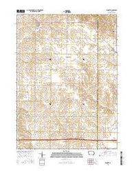 Bennett Iowa Current topographic map, 1:24000 scale, 7.5 X 7.5 Minute, Year 2015