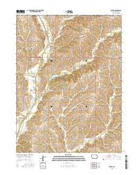 Benton Iowa Current topographic map, 1:24000 scale, 7.5 X 7.5 Minute, Year 2015