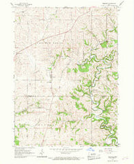 Bernard Iowa Historical topographic map, 1:24000 scale, 7.5 X 7.5 Minute, Year 1966