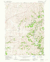 Bernard Iowa Historical topographic map, 1:24000 scale, 7.5 X 7.5 Minute, Year 1966