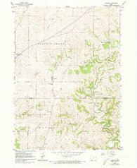 Bernard Iowa Historical topographic map, 1:24000 scale, 7.5 X 7.5 Minute, Year 1966