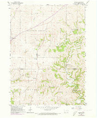 Bernard Iowa Historical topographic map, 1:24000 scale, 7.5 X 7.5 Minute, Year 1966