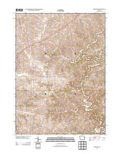 Bernard Iowa Historical topographic map, 1:24000 scale, 7.5 X 7.5 Minute, Year 2013