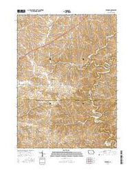 Bernard Iowa Current topographic map, 1:24000 scale, 7.5 X 7.5 Minute, Year 2015