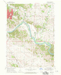 Bertram Iowa Historical topographic map, 1:24000 scale, 7.5 X 7.5 Minute, Year 1968