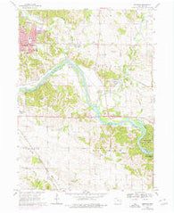 Bertram Iowa Historical topographic map, 1:24000 scale, 7.5 X 7.5 Minute, Year 1968