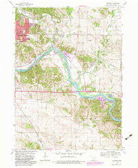 Bertram Iowa Historical topographic map, 1:24000 scale, 7.5 X 7.5 Minute, Year 1968
