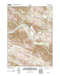 Bertram Iowa Historical topographic map, 1:24000 scale, 7.5 X 7.5 Minute, Year 2013