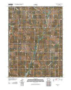 Bingham Iowa Historical topographic map, 1:24000 scale, 7.5 X 7.5 Minute, Year 2010