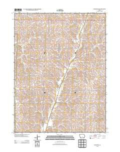 Bingham Iowa Historical topographic map, 1:24000 scale, 7.5 X 7.5 Minute, Year 2013