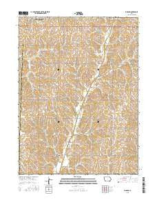 Bingham Iowa Current topographic map, 1:24000 scale, 7.5 X 7.5 Minute, Year 2015