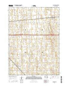 Blairsburg Iowa Current topographic map, 1:24000 scale, 7.5 X 7.5 Minute, Year 2015