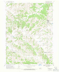 Blakesburg Iowa Historical topographic map, 1:24000 scale, 7.5 X 7.5 Minute, Year 1968