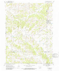 Blakesburg Iowa Historical topographic map, 1:24000 scale, 7.5 X 7.5 Minute, Year 1968