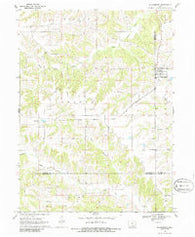Blakesburg Iowa Historical topographic map, 1:24000 scale, 7.5 X 7.5 Minute, Year 1968