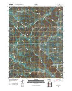 Blakesburg Iowa Historical topographic map, 1:24000 scale, 7.5 X 7.5 Minute, Year 2010