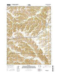 Blakesburg Iowa Current topographic map, 1:24000 scale, 7.5 X 7.5 Minute, Year 2015
