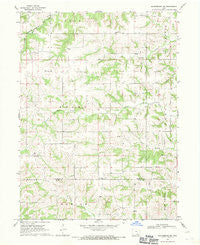 Blakesburg NE Iowa Historical topographic map, 1:24000 scale, 7.5 X 7.5 Minute, Year 1968