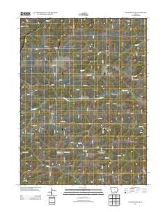 Blakesburg NE Iowa Historical topographic map, 1:24000 scale, 7.5 X 7.5 Minute, Year 2013