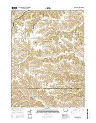 Blakesburg NE Iowa Current topographic map, 1:24000 scale, 7.5 X 7.5 Minute, Year 2015