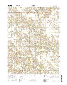 Bloomfield South Iowa Current topographic map, 1:24000 scale, 7.5 X 7.5 Minute, Year 2015