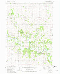 Bluffton Iowa Historical topographic map, 1:24000 scale, 7.5 X 7.5 Minute, Year 1981